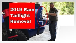 How To Remove Tail Light 2019 Ram [upl. by Eastlake]