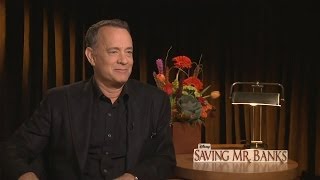 Tom Hanks  Saving Mr Banks Interview HD [upl. by Emiatej]