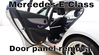 Mercedes E Class How to remove the door panel [upl. by Aia]