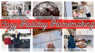 NEW HOLIDAY HOMEMAKING COOKING BAKING LIVING ROOM REFRESH  PLANNING TIFFANI BEASTON HOMEMAKING [upl. by Alahcim]