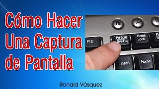 Como hacer una Captura de Pantalla en PC o Laptop [upl. by Onahpets]