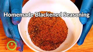 Blackened Seasoning Recipe  Homemade Cajun Blackened Seasoning  Food Made Simple [upl. by Yduj]