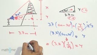 Ángulos de elevación y depresión│problema 2 [upl. by Airdnahs]