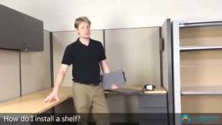 How to Install a Cubicle Shelf [upl. by Aretse]