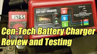 CenTech Battery Charger amp Starter Review and Testing Harbor Freight [upl. by O'Brien963]