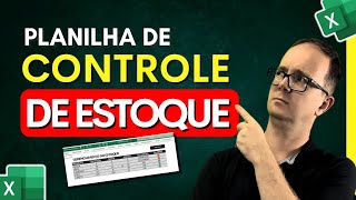 Como Fazer uma Planilha de Controle de Estoque Simples e Fácil no EXCEL [upl. by Aloap]