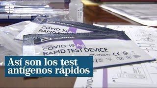 Así son los test de antígenos rápidos para detectar la Covid19 [upl. by Ettennil]