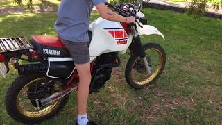 1983 Yamaha XT600 34L Tenere starting [upl. by Haym]