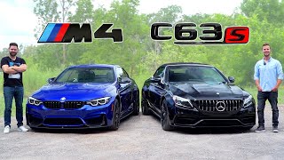 2020 BMW M4 vs MercedesAMG C63 S  Battle Of Brutes [upl. by Seem266]