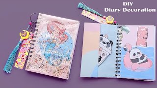 How to decorate DIARY  NOTEBOOK  DIY  NOTEBOOK DECORATION IDEAS  DIARY COVER DESIGN [upl. by Assanav]