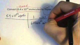 Molecules to Moles Conversion [upl. by Yramliw]