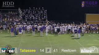 Tallassee Tigers Football vs Reeltown [upl. by Eelarak]