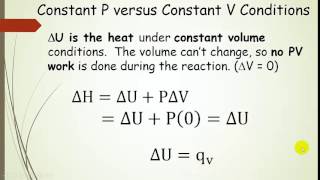 Enthalpy H and Internal Energy U [upl. by Alcus]