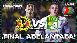 HIGHLIGHTS  América vs León  Liga Mx  CL2025 J9  TUDN [upl. by Munson77]