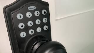 DIY How to Restore Factory Settings On Honeywell Digital Door Knob Tutorial Honeywell Digital Knob [upl. by Elleivad951]