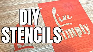 Easy DIY  Create Your Own Custom Stencils for Crafting [upl. by Llenyaj]