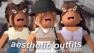 Aesthetic Roblox Outfits WITH CODES  axabella [upl. by Curhan529]