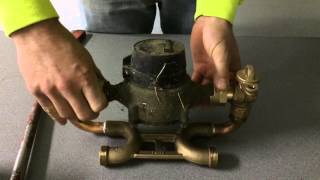 Water Meter Install  In office Demonstration  Yakima WA [upl. by Nemsaj506]