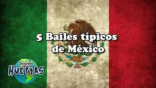 5 BAILES TÍPICOS DE MÉXICO  DEJANDO HUELLAS [upl. by Yanehc]