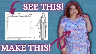 SEW THIS No Pattern Needed Greek Chiton Inspired Dress [upl. by Terina]