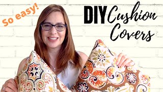 DIY Throw Pillows with an invisible zipper BEGINNERFRIENDLY [upl. by Heintz]