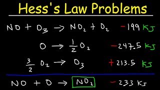 Hesss Law Problems amp Enthalpy Change  Chemistry [upl. by Scrogan361]