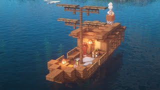 Minecraft How to Build a Simple Starter Boat House [upl. by Anenahs]