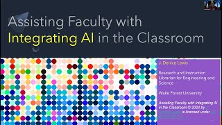 Assisting Faculty With Integrating AI In The Classroom [upl. by Hudnut619]