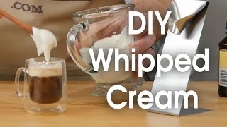 DIY whipped cream in 60 seconds [upl. by Eecyac]