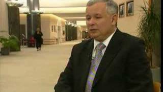 EuroNews  EN  Interview Jaroslaw Kaczynski [upl. by Etteuqal]