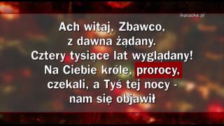 Kolęda  Wśród nocnej ciszy karaoke [upl. by Adnar]