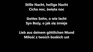 Stille Nacht  Cicha Noc Weihnachtsliedkolęda LYRICS Napisy DE PL [upl. by Keily]