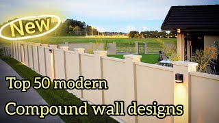 Top 50 compound wall design ideas  compound wall designs [upl. by Yznil240]