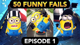 Minion Rush 50 FUNNY FAILS Episode 1  Grus Lab Residential Area [upl. by Belayneh]