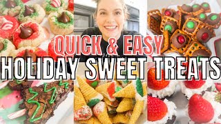 QUICK amp EASY HOLIDAY SWEET TREATS CHRISTMAS DESSERTS ON A BUDGET [upl. by Izzy]