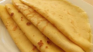 Basic French Crepes Recipe  Crepe Batter just in a minute [upl. by Aihsercal150]