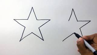 Como hacer Estrellas FACIL 👈⭐⭐How to draw and color stars ⭐⭐ [upl. by Airenahs]