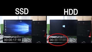 SSD vs HDD Windows 10 [upl. by Yelhak]