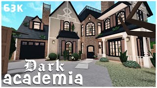 Cheap dark academia Home  Welcome to Bloxburg no advanced placing Bloxburg Build [upl. by Assenar132]