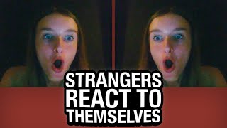 Strangers On Omegle REACT TO THEMSELVES Mirror JUMPSCARE PRANK [upl. by Vada]