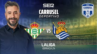 ⚽️ REAL BETIS 30 REAL SOCIEDAD  LaLiga 2425  Jornada 24 [upl. by Anilat]