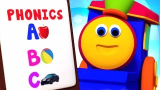 ABC Phonics Song  Preschool Learning Videos For Kids  Bob The Train Cartoons [upl. by Nuhsal]