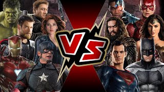 The Avengers VS Justice League  BATTLE ARENA  Marvel VS DC  MCU vs DCEU [upl. by Fulmer]