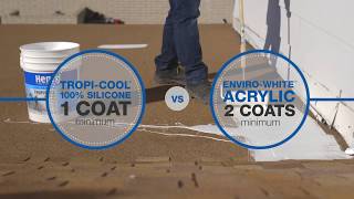 Henry How To Choose Acrylic vs Silicone White Roof Coating [upl. by Elocan539]