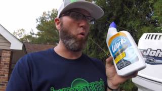 How to Clean a boat hull Tip [upl. by Yllil]