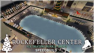 Roblox Bloxburg  Rockefeller Center Ice Skating Rink amp Shops [upl. by Erbes239]