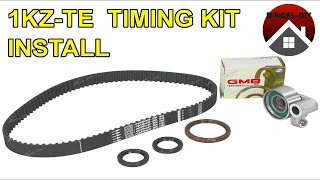 How to Replace a 1KZTE Timing belt Main seals Tensioner and More [upl. by Odrareg410]