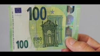 NEUE BANKNOTEN Warum die Notenbank den 100EuroSchein schrumpft [upl. by Jewell932]