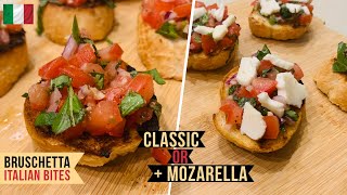 Classic Bruschetta Bites  Mozarella  Appetiser  Easy Recipe [upl. by Gnut]