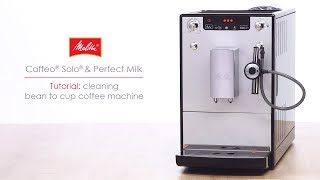 ® Solo® amp Perfect Milk  Tutorial cleaning bean to cup coffee machine [upl. by Minette]